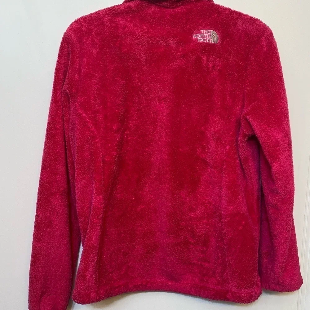 The Northface Oso Osito Plush Full Zip Shell Jacket Layer Bright Pink Soft Med
